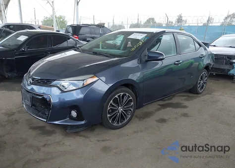 2015 Toyota Corolla S Plus из США, поврежденный, VIN 5YFBURHE9FP301141